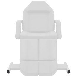 Fotel do zabiegów kosmetycznych, ekoskóra, biały, 180x62x78 cm