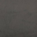 Materac kieszeniowy, ciemnoszary, 90x190x20 cm, aksamit