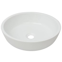 Umywalka ceramiczna, okrągła 42 x 12 cm, biała
