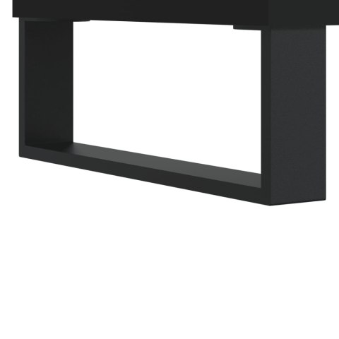 Stolik kawowy, czarny, 50x46x50 cm, materiał drewnopochodny