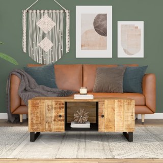 Stolik kawowy, 100x54x40 cm, mango i materiał drewnopochodny