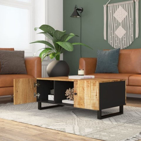 Stolik kawowy, 100x54x40 cm, mango i materiał drewnopochodny