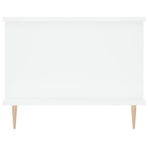 Stolik kawowy, biały, 90x50x40 cm, materiał drewnopochodny