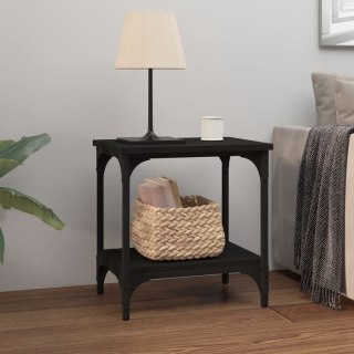 Stolik boczny, czarny, 40x30x42 cm, materiał drewnopochodny