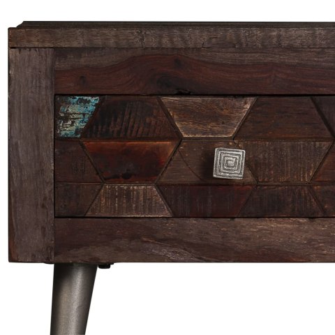 Stolik kawowy z drewna odzyskanego, 100 x 60 x 35 cm