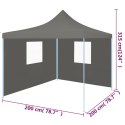 Profesjonalny, składany namiot imprezowy, 2 ściany, 2x2 m, stal