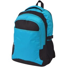 Plecak szkolny 40 L, czarny i niebieski