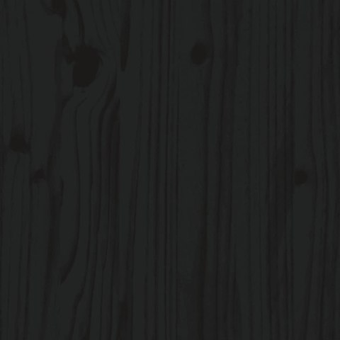 Stolik kawowy, czarny, 100x50x41 cm, lite drewno sosnowe