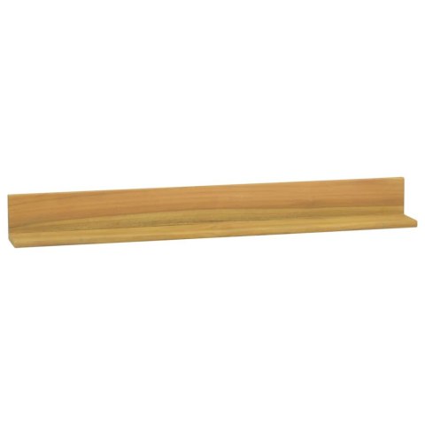Półki ścienne, 2 szt., 90 x 10 x 10 cm, lite drewno tekowe