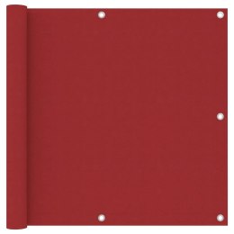 Parawan balkonowy, czerwony, 90x300 cm, tkanina Oxford
