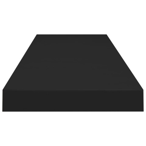 Półka ścienna, czarna, 90x23,5x3,8 cm, MDF