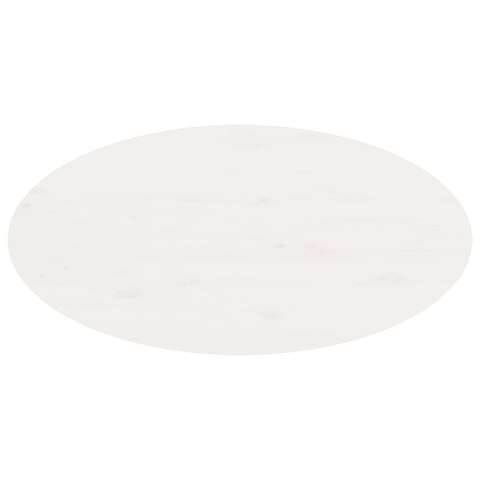 Stolik kawowy, biały, 80x40x35 cm, lite drewno sosnowe
