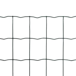 Euro ogrodzenie, stalowe, 25 x 1,0 m, zielone