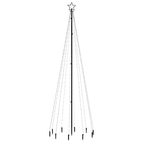 Choinka z kołkiem gruntowym, 310 niebieskich LED, 300 cm