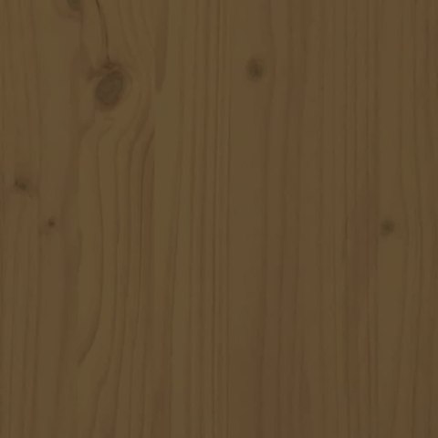 Stolik kawowy, miodowy brąz, Ø 55x60 cm, lite drewno sosnowe