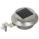 Okrągłe lampy solarne na zewnątrz, 6 szt., LED, 12 cm, białe