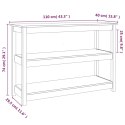 Stolik konsolowy, szary, 110x40x74 cm, lite drewno sosnowe