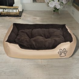 Ciepłe legowisko dla psa z poduszką, rozmiar L