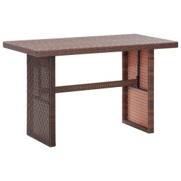 Stół ogrodowy, brązowy, 110x60x67 cm, polirattanowy