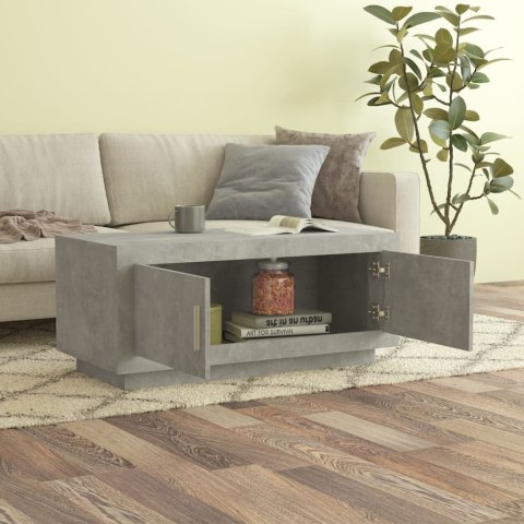 Stolik kawowy, betonowy, 102x50x45 cm, materiał drewnopochodny