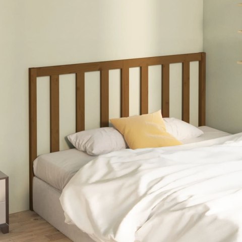 Wezgłowie łóżka, miodowy brąz, 146x4x100 cm, drewno sosnowe