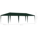 Namiot imprezowy, 4x9 m, zielony, 90 g/m²