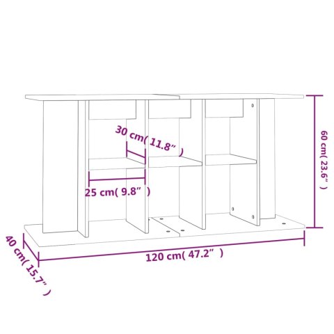 Szafka pod akwarium, czarna, 120x40x60 cm