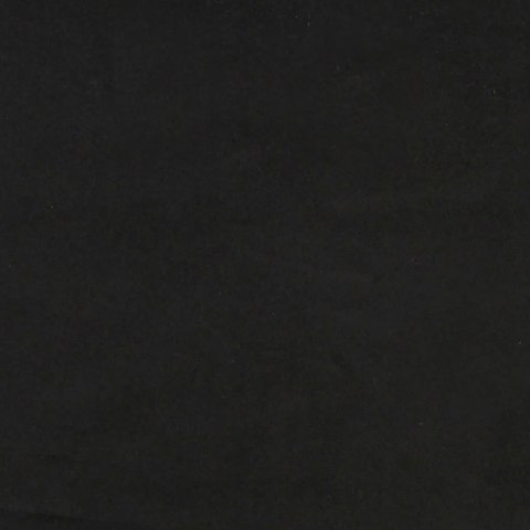 Łóżko dzienne, czarne, 80x200 cm, obite aksamitem