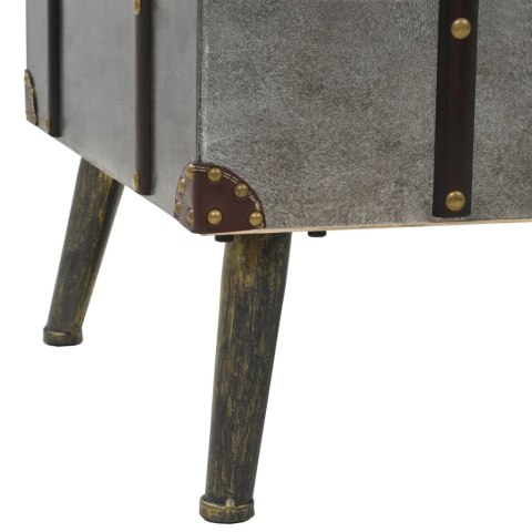 Stolik kawowy z płyty MDF i aluminium, 102 x 51 x 47,5 cm