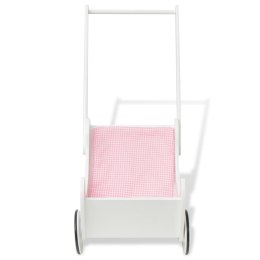 Wózek dla lalek 53x25,7x50 cm, drewno, biały