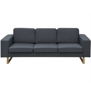 Sofa 3-os. ciemnoszara