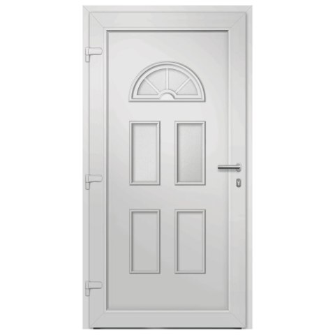 Drzwi wejściowe zewnętrzne, białe, 98 x 198 cm