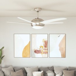 Wentylator sufitowy z lampą, 128 cm, biały