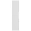 Szafka łazienkowa, biała, wysoki połysk, 30x30x130 cm, płyta