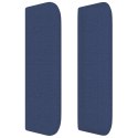 Zagłówek uszak, niebieski, 103x16x78/88 cm, tkanina