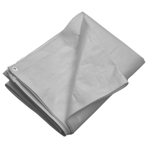 Plandeka, 260 g/m², 8x12 m, szara, HDPE