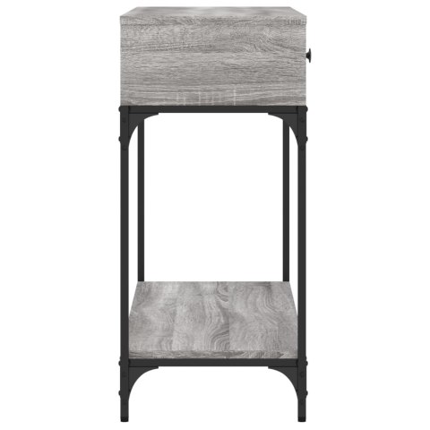 Stolik konsolowy, szary dąb sonoma, 100x34,5x75 cm