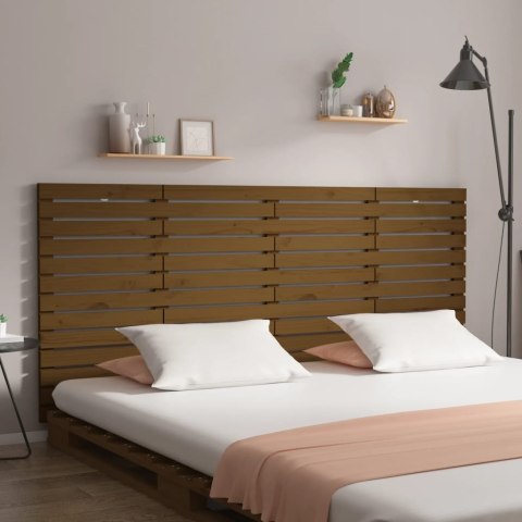 Wezgłowie łóżka, miodowy brąz, 186x3x91,5 cm, drewno sosnowe