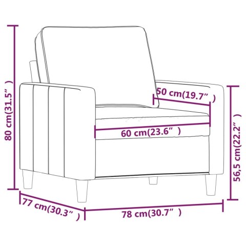 Fotel, czarny, 60 cm, obity aksamitem