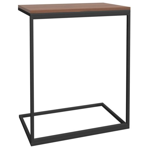 Stolik boczny, czarny, 55x35x66 cm, materiał drewnopochodny