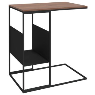 Stolik boczny, czarny, 55x36x59,5 cm, materiał drewnopochodny