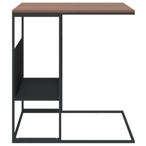 Stolik boczny, czarny, 55x36x59,5 cm, materiał drewnopochodny