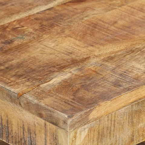 Stolik kawowy, 45x45x40 cm, lite drewno mango