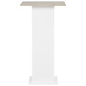 Stolik barowy, biel i kolor betonu, 60 x 60 x 110 cm