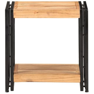Stolik boczny, 40 x 30 x 40 cm, lite drewno akacjowe
