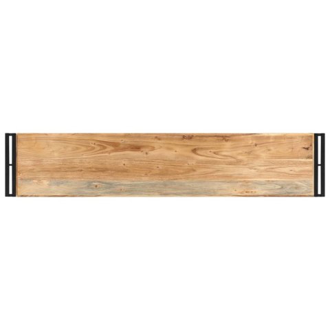 Stolik konsolowy, 150x30x75 cm, lite drewno akacjowe
