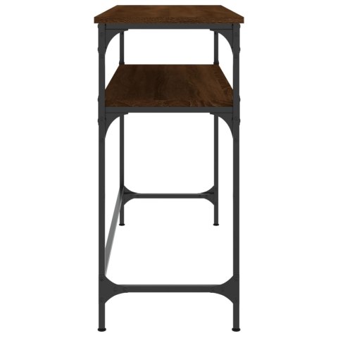 Stolik konsolowy, brązowy dąb, 100x35,5x75 cm