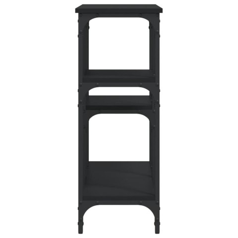Stolik konsolowy, czarny, 102x29x75 cm