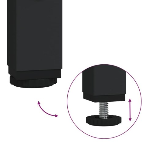 Stolik konsolowy, czarny, 102x29x75 cm