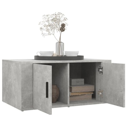 Stolik kawowy, szarość betonu, 80x50x36 cm